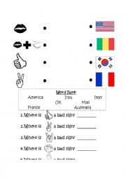 English Worksheet: Body Language