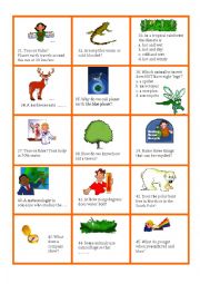 English Worksheet: Science trivia card game no 2/2