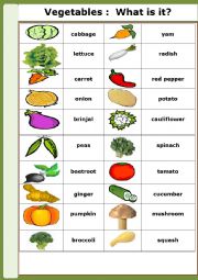 vegetables