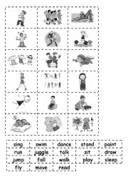 Actions verbs - matching