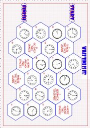 English Worksheet: What Time is it?