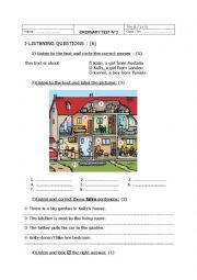 English Worksheet: a varied test