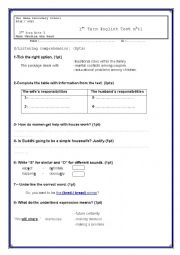 English Worksheet: 2nd form arts Test