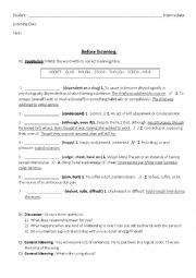 English Worksheet: Song: Somebody I used to know - Intermediate - Students worksheet