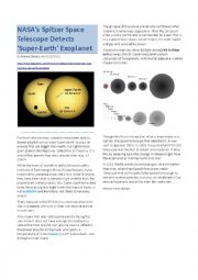 English Worksheet: 55 cancri e - a new planet