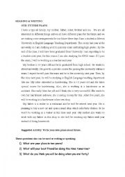 English Worksheet: FUTURE CONTINUOUS