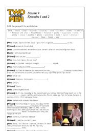 English Worksheet: Two and a Half Men