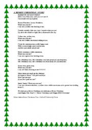 English Worksheet: A MERRY CHRISTMAS PLAY