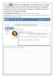 English Worksheet: End-of-term English Test   1st   Form  about health  (part 2: Reading text + Writing ex2)
