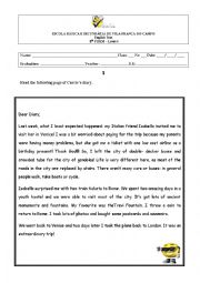 English Worksheet: Test for students with special needs