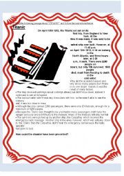 English Worksheet: Conditional Titanic