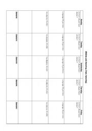 English Worksheet: Lesson Plans