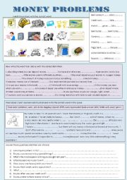 English Worksheet: money problems