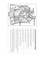 English Worksheet: Family Dinner Counting and Prepositions