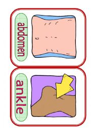 English Worksheet: Body Parts #1