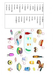 English Worksheet: Food Part 2