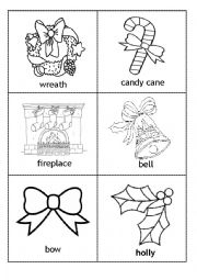 English Worksheet: Advent Calendar - part 2 pictures