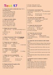 English Worksheet: TEST