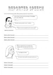 English Worksheet: Reported Speech