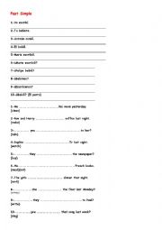 English Worksheet: Past Simple