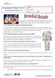 English Worksheet: Test B - Branded Britain 