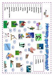 English Worksheet: Vocabulary Olympic sports page 3