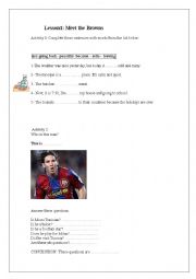 English Worksheet: 8th form lesson1: Meet the Browns