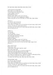 Olly Murs  - My Hear Skips a Beat song worksheet