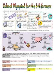 English Worksheet: Vocabulary practice 