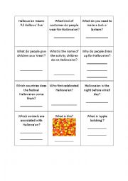 English Worksheet: Halloween classquiz