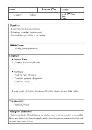 English Worksheet:  Violence (lesson plan )  (Lesson : 9,  2nd Form. Tunisian students)
