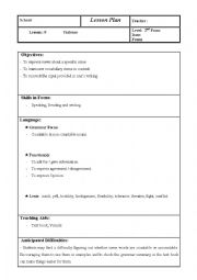  Violence (lesson plan )  (Lesson : 9,  2nd Form. Tunisian students)