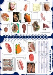 English Worksheet: BUTCHERS SHOP