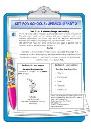 Speaking part2 KET for school exam