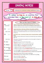 LINKING WORDS (Conjunctions + Adverbs) Page - 08