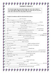 English Worksheet: Present Perfect sentences