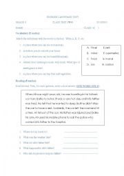 English Worksheet: grammar and writing exercise