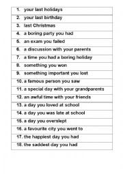 English Worksheet: Past_Tenses