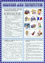 English Worksheet: Gerunds and Infinitives