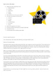 English Worksheet: Write a film review