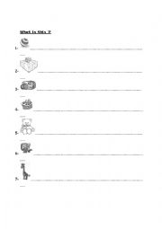 English Worksheet: what is this?