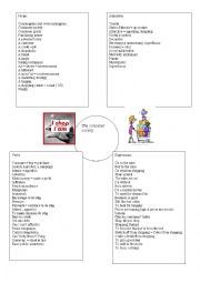 English Worksheet: spidergram Buy Nothing day and consumerism 