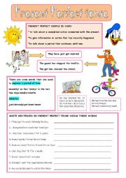 English Worksheet: PRESENT PERFECT