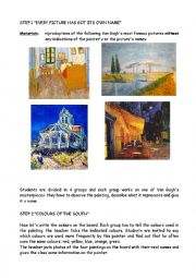 English Worksheet: VAN GOGH