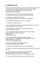English Worksheet: Joking with Puns
