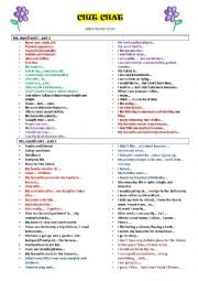 English Worksheet: CHIT CHAT - speaking revision