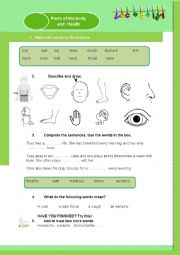 Parts of the body