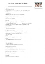 English Worksheet: ONE DIRECTION 