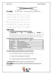 English Worksheet: criss crossed lovers 