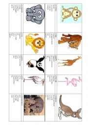 English Worksheet: Trip to the Zoo part 2